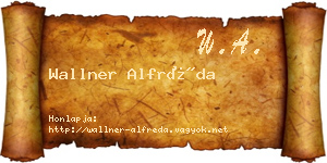 Wallner Alfréda névjegykártya